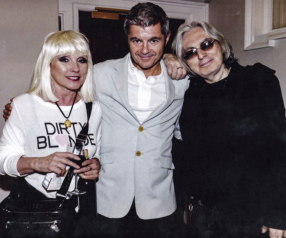 Con Debbie Harry y Chris Stein, de Blondie.