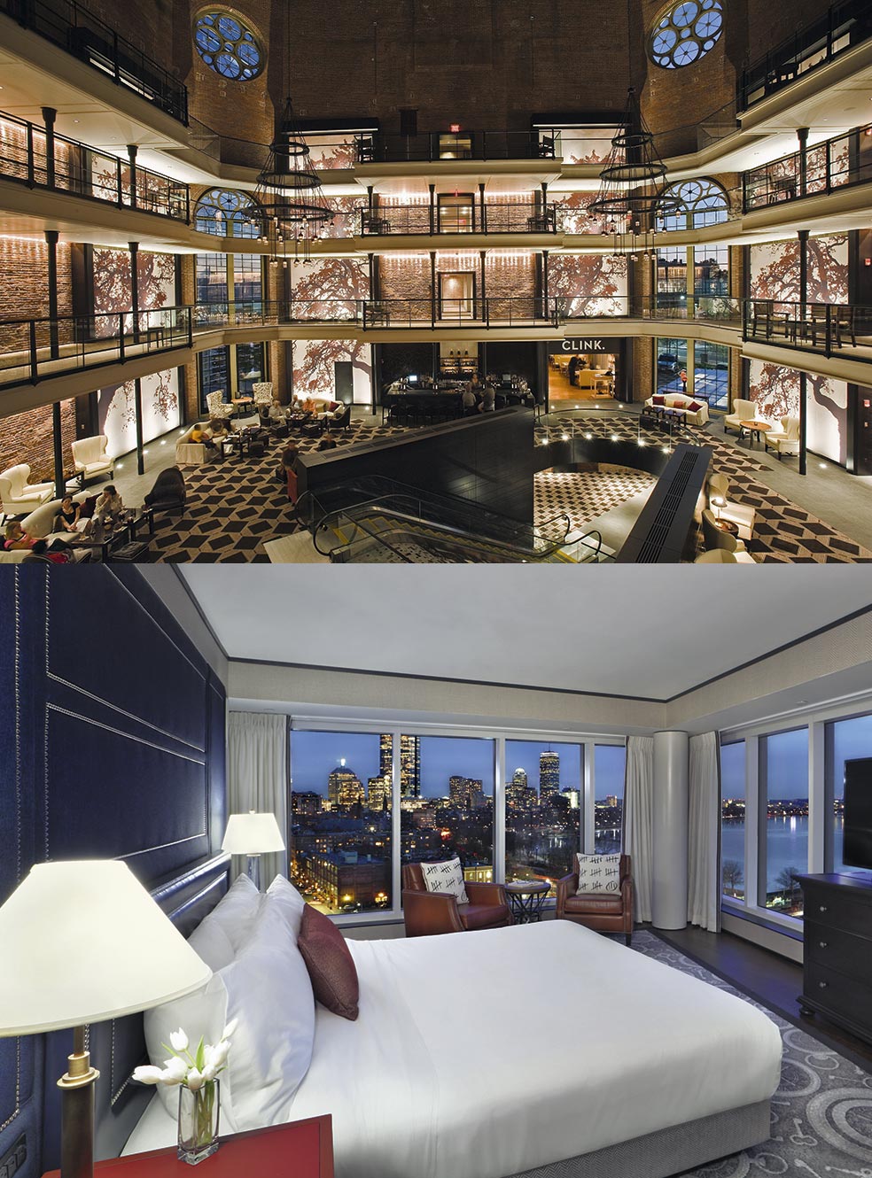 Esta antigua prisión de Boston, por donde pasó su famoso estrangulador, es hoy un lujoso hotel, que hace 'guiños' en sus habitaciones con símbolos carcelarios.