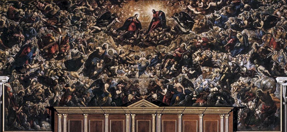 El paraíso mide 22 por 9 metros. Lo empezó a pintar con 70 años para el Palacio Ducal de Venecia.