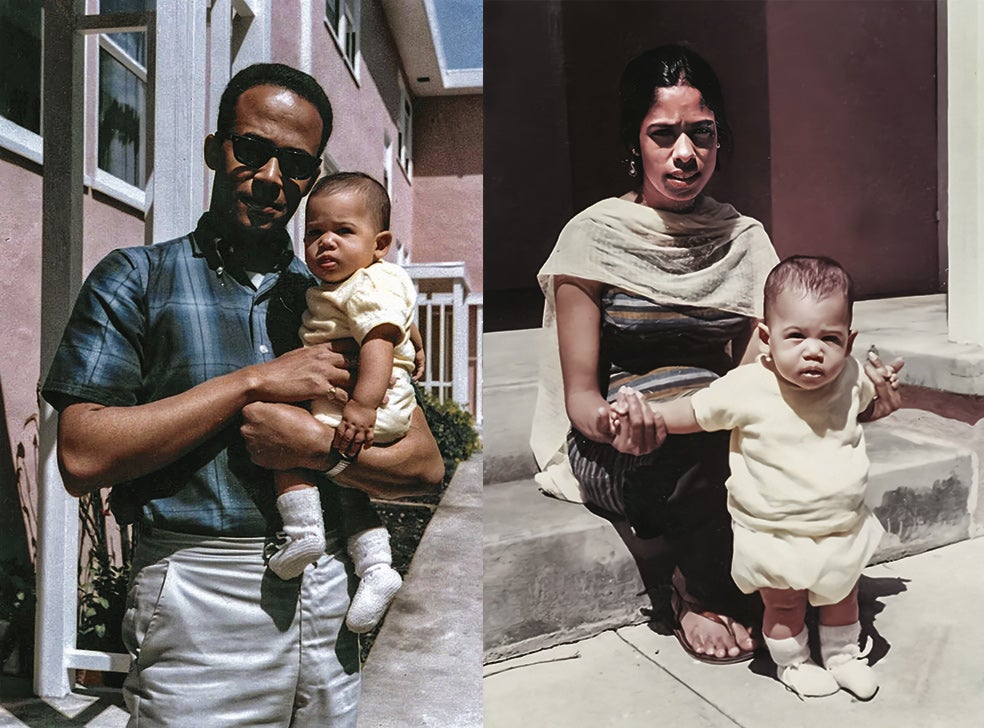 La madre de Kamala llegó a California en 1958 para doctorarse tras estudiar Biología en Nueva Deli. Allí conoció a un estudiante de Economía, Donald Harris, con el que tuvo dos hijas. Se divorciaron ocho años después. Ella falleció en 2009 y Kamala no tiene apenas trato con su padre, de 85 años.