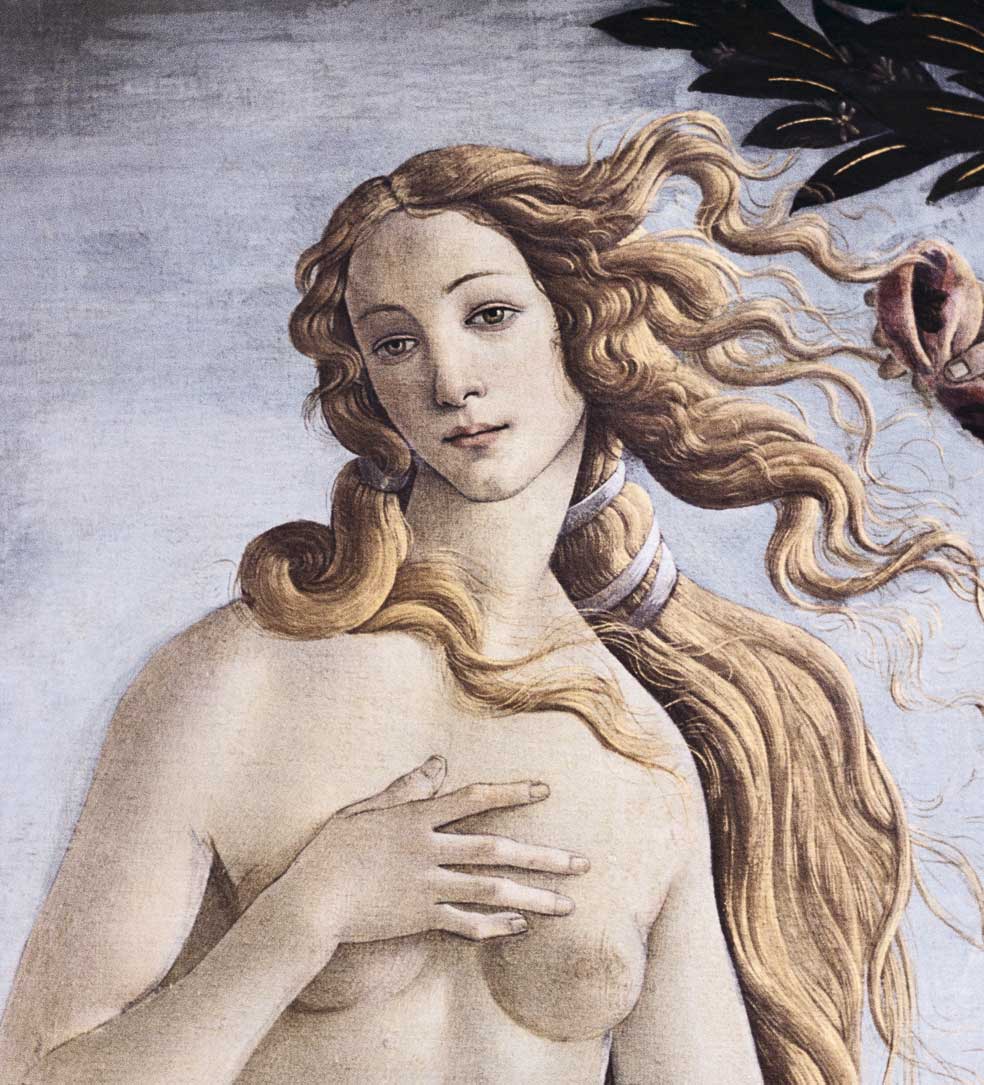 La belleza la determina un contraste marcado entre labios y piel, como en esta Venus de Botticelli. También la alegría. Algunos científicos dividen el nivel de atractivo en una escala de siete y sonreír hace subir un grado.