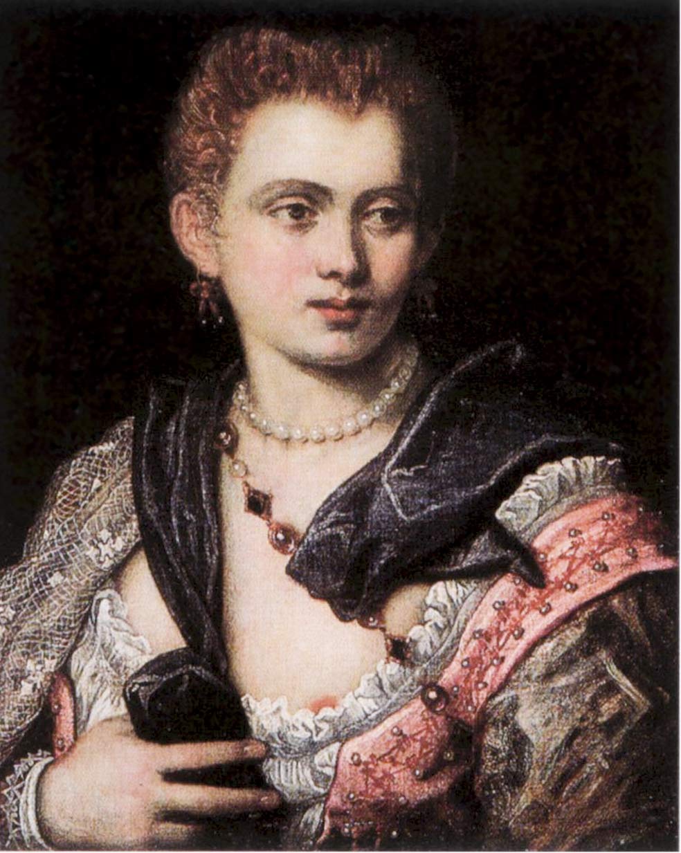 Tintoretto mantuvo una relación con la cortesana Verónica Franco.