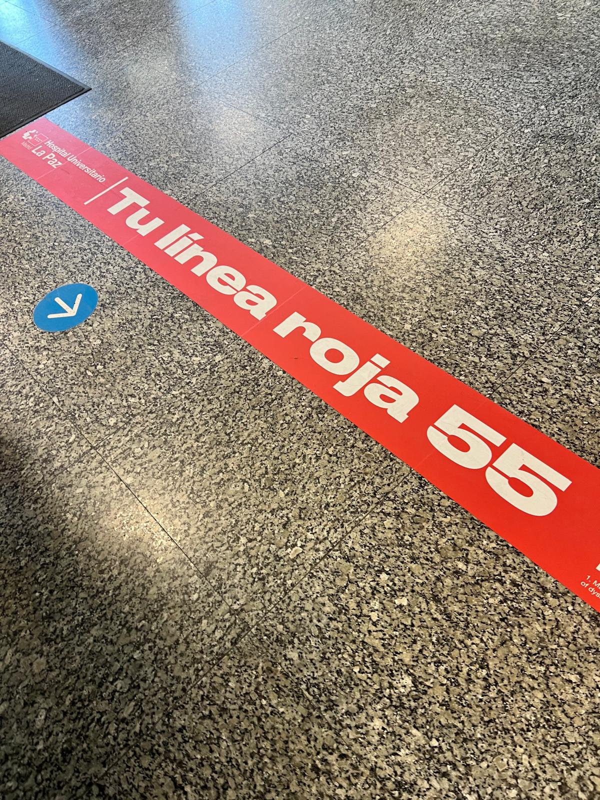 La cinta Tu linea roja 55 estará visible en hospitales españoles.