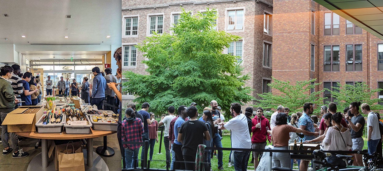 En el laboratorio y en el campus se convocan dos veces por semana encuentros informales a los que acuden tanto los alumnos de Baker, como exalumnos, emprendedores... es un entorno para relajarse, pero también es hervidero de ideas.