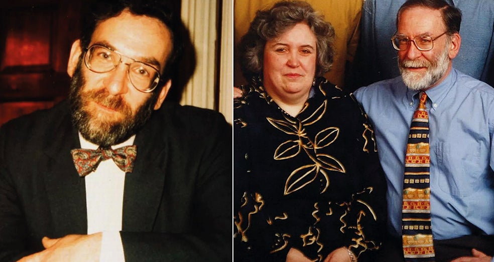 Durante el juicio, los medios británicos buscaron en albúmes familiares fotos que indicasen algo 'sospechoso' en los gestos del Harold Shipman (arriba, en los 80 y con su mujer) pero no hallaron mucho. Shipman se ahorcó en su celda el 13 de enero de 2004.