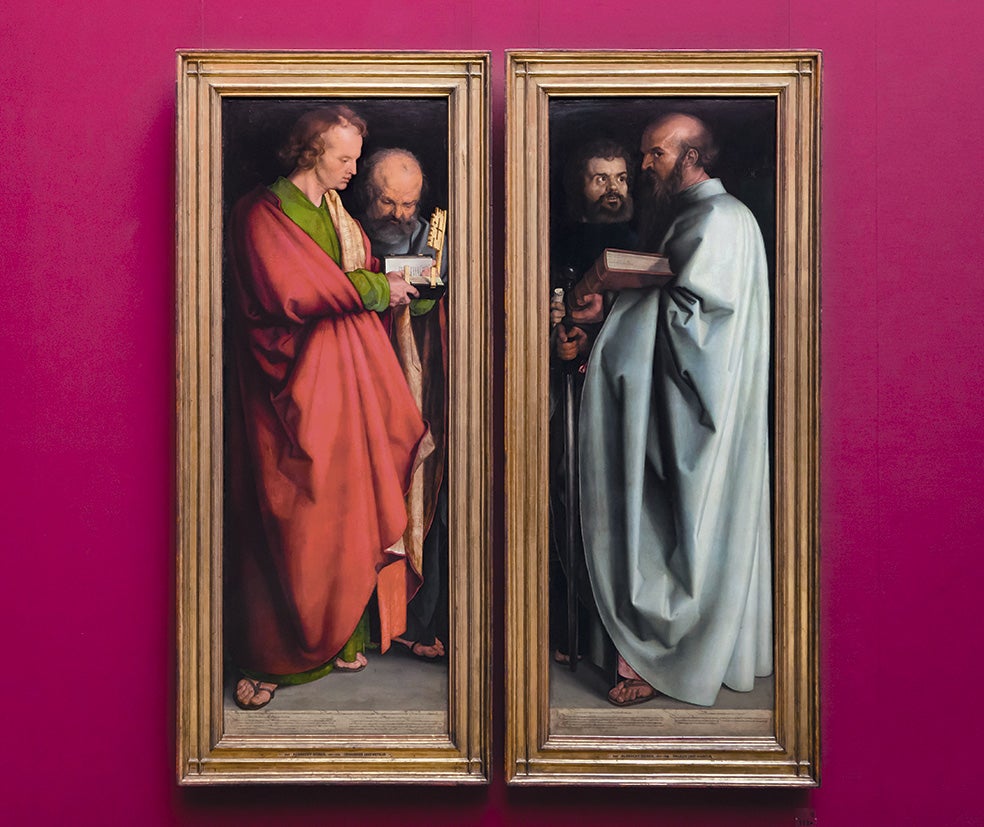 Regaló Los cuatro apóstoles a su ciudad: Núremberg. «Está pintado con más cuidado que cuanto he hecho», anota en su diario.