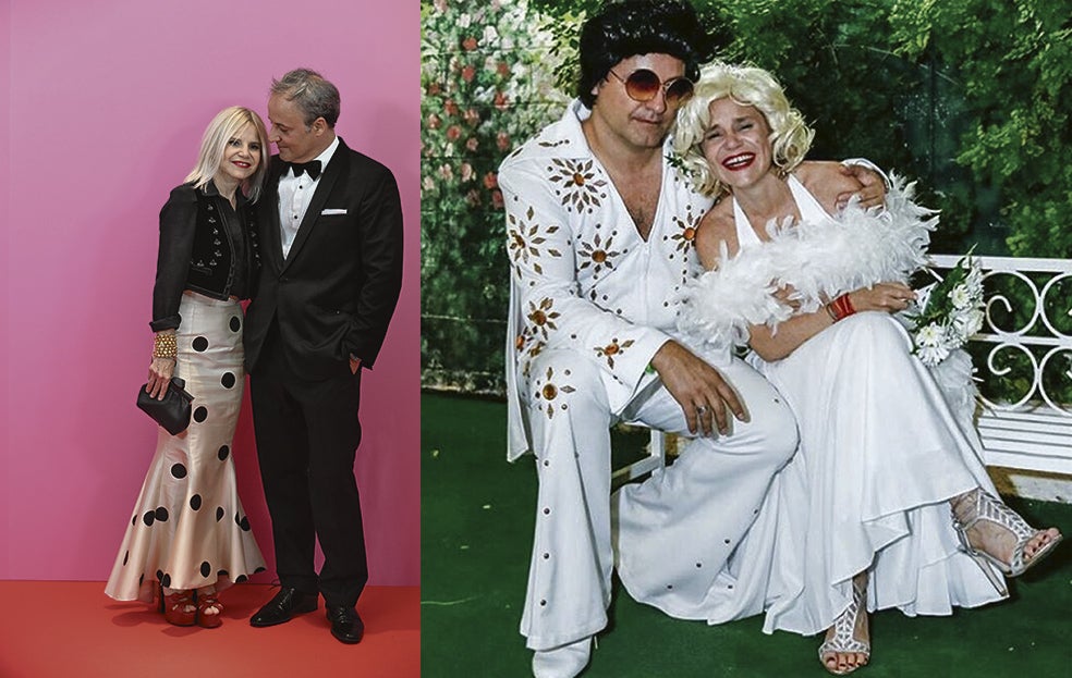 Rebollo y Eugenia Martínez de Irujo, hija menor de la duquesa de Alba, se casaron en Las Vegas en 2017, en una ceremonia íntima en la que ella se disfrazó de Marilyn y él, de Elvis.