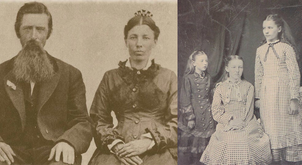 La serie está basada en la historia de Laura Ingalls Wilder (1876-1954), a la que vemos a la derecha junto a sus dos hermanas. A la izquierda, el matrimonio Ingalls. El padre, Charles, fue el responsable de llevar a su familia a través del medio oeste en busca de una vida mejor. En 1874, la familia dejó atrás su cabaña de troncos en Wisconsin para viajar al sureste de Kansas por lo que se denominó como 'territorio indio'.