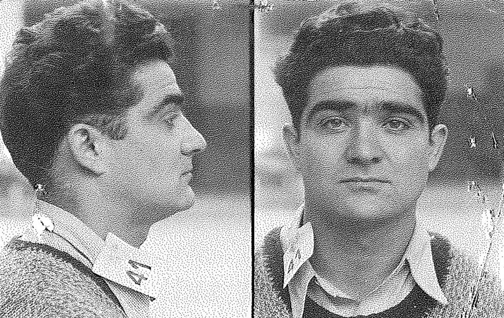 Pradier con 27 años, cuando estaba en la cárcel por los delitos cometidos mientras no solo colaboraba con los nazis en la Dordoña francesa, sino que participaba en cruentas operaciones contra los judíos y la resistencia.