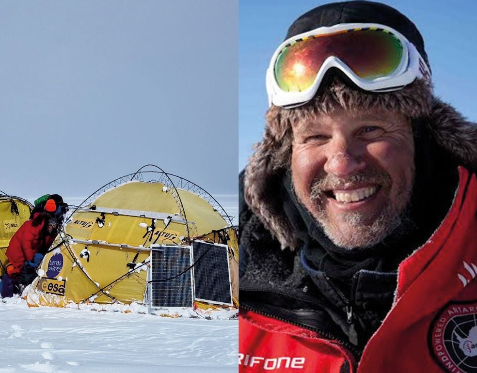 El medio de transporte ideado por Larramendi para viajar en zonas heladas utiliza exclusivamente energía eólica. Este innovador transporte, único en el mundo, puede ser clave en la exploración científica de las regiones polares.