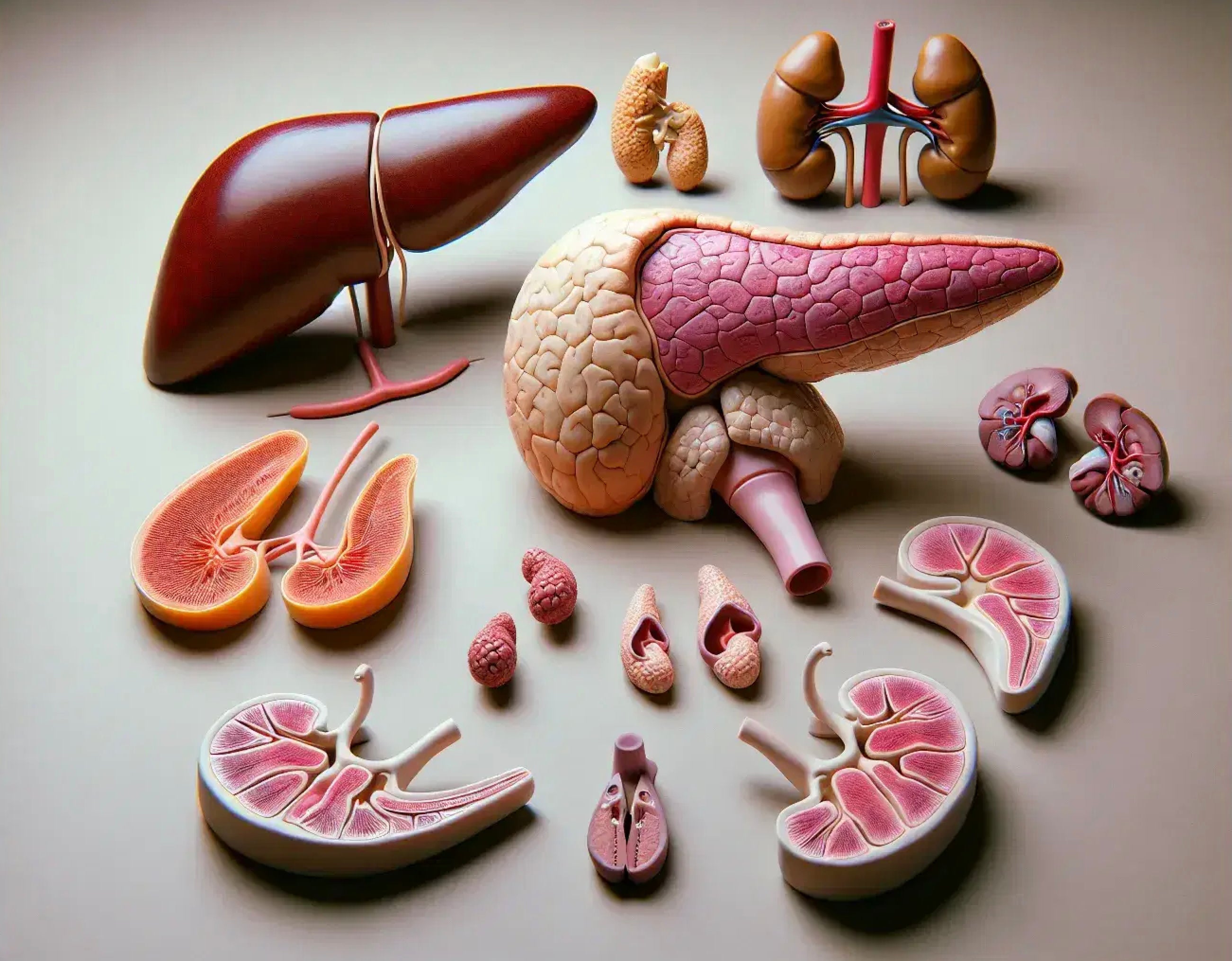 El sistema endocrino coordina el funcionamiento de los diferentes órganos, aparatos y sistemas a través de hormonas. Las tres glándulas más representativas son la hipófisis, la glándula tiroides y las suprarrenales, pero existen otros órganos como el riñón, hígado, corazón o las gónadas, que tienen una función endocrina secundaria.