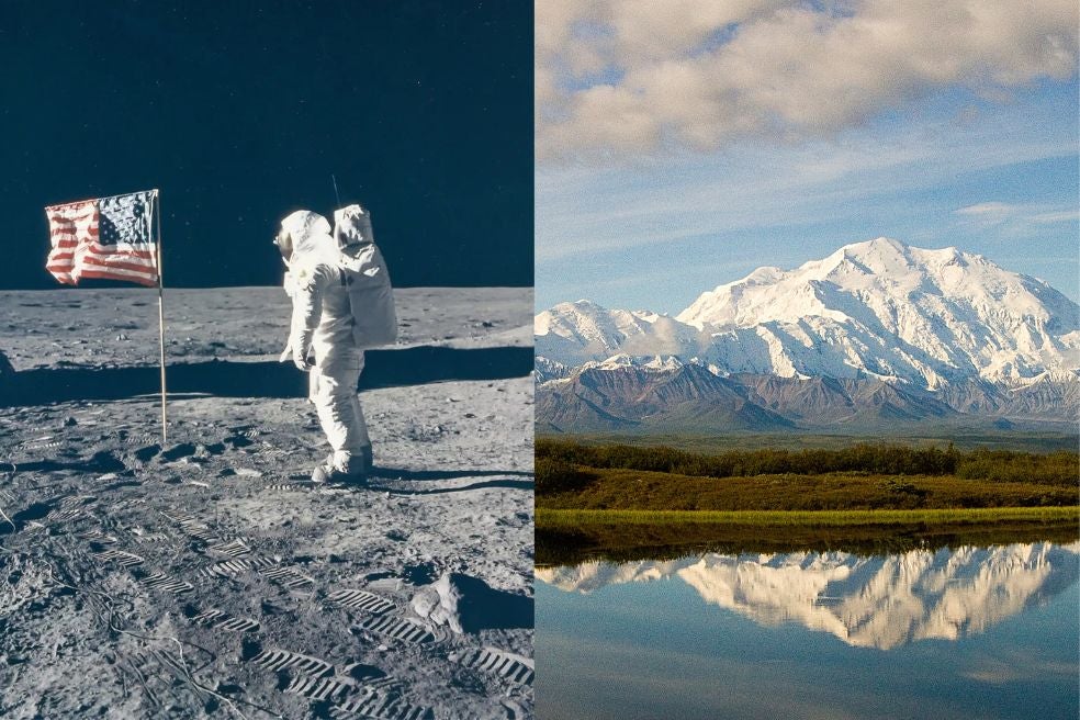 Trump también ha revocado el nombre de la montaña Denali, en Alaska (abajo), que Obama devolvió a su nomenclatura original, la de los nativos. El nuevo presidente cree que esa concesión fue «un acto de debilidad» y ahora se llama de nuevo monte McKinley, en honor de un político que nunca pisó Alaska. La siguiente batalla será espacial. Los nombres latinos hasta ahora admitidos, como Mare Tranquilitatis, China quiere sustituirlos por su propia mitología, como Picos de Luz Eterna.