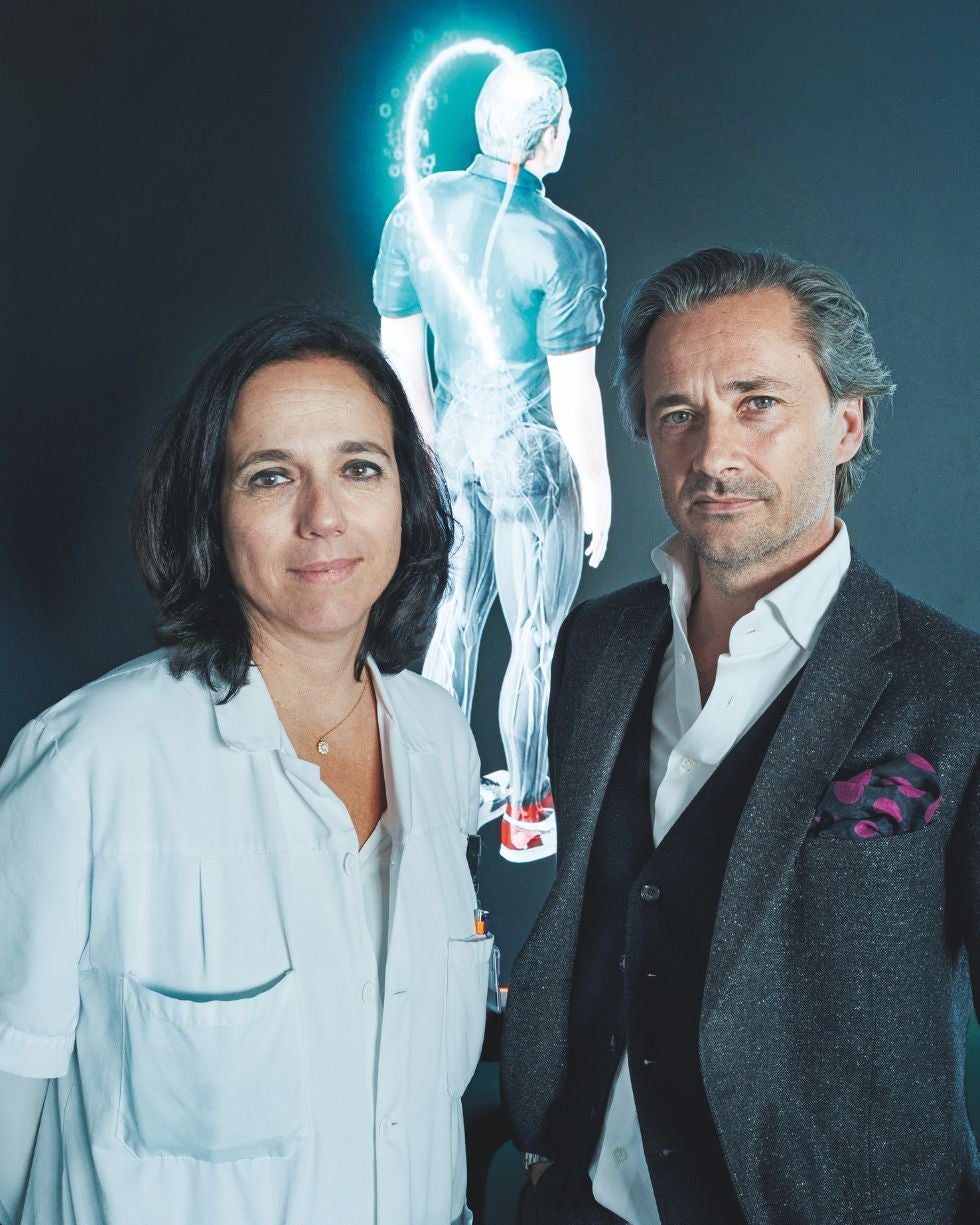 Jocelyne Bloch y Grégoire Courtine son los fundadores del centro de investigación NeuroRestore, con base en Lausana (Suiza), y socios de Onward Medical, la empresa que comercializará los prototipos que desarrollan para lesiones medulares, Párkinson, ictus…