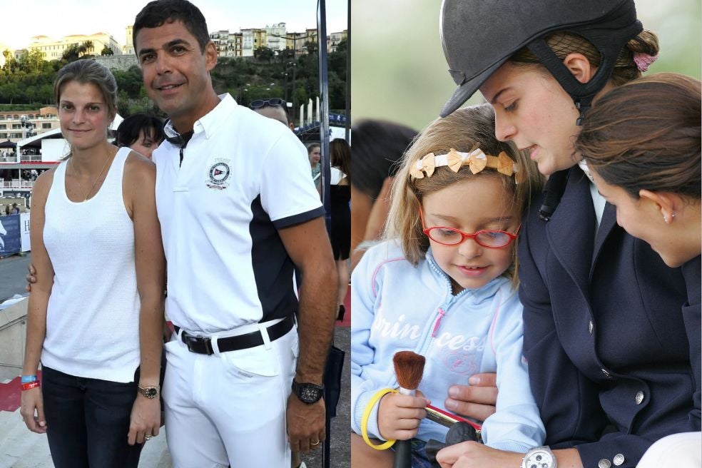 Athina se casó con el jinete brasileño Doda Miranda, pero, según contó Alexis Mantheakis, el abogado y portavoz de la familia, él había llevado una doble vida durante varios años. A la izquierda, vemos a Athina junto a Vivianne, la hija de Doda, con la que ella mantuvo una estrecha relación durante todo su matrimonio.