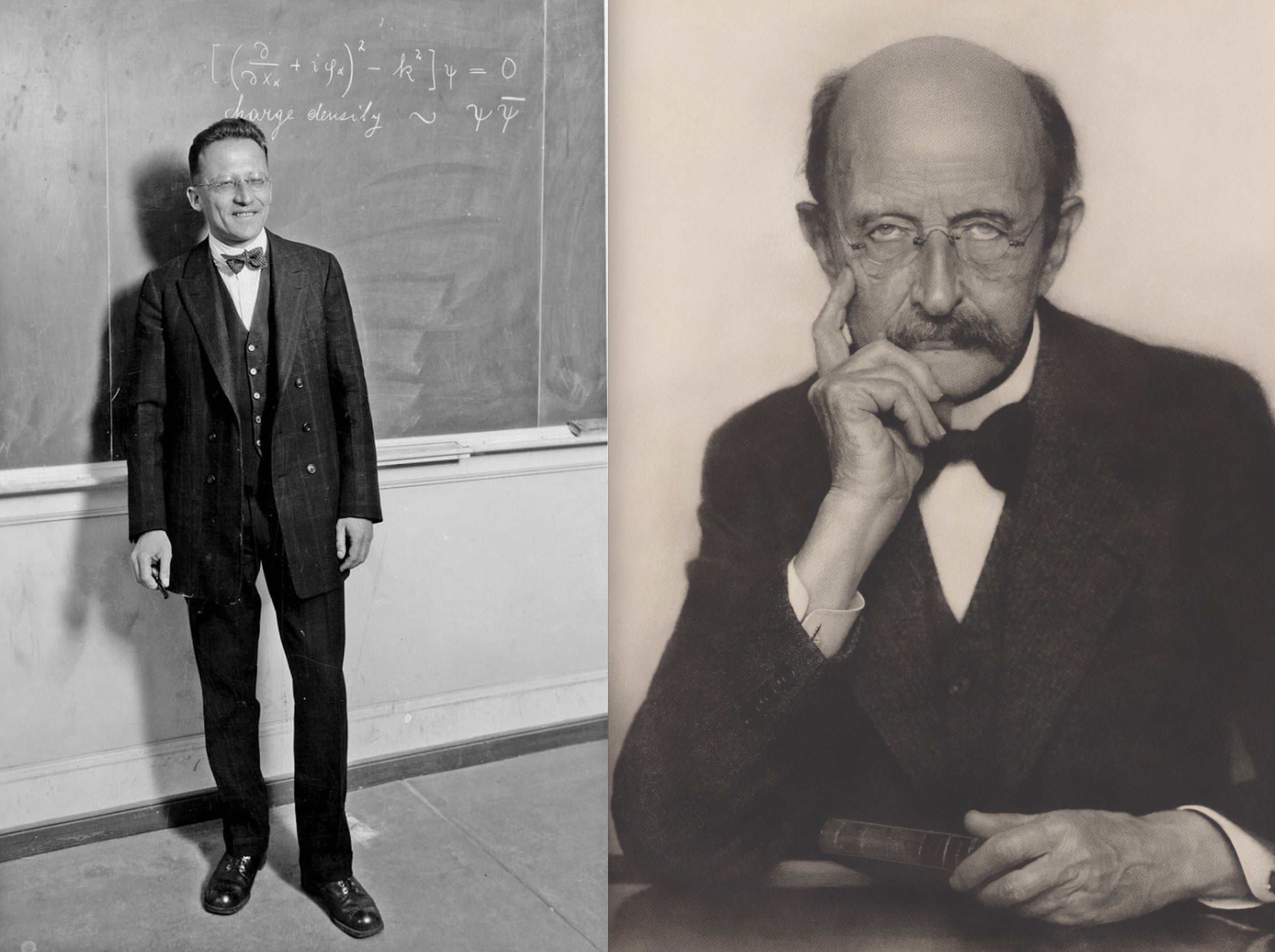 Erwin Schrödinger y Max Planck se llevaban 30 años y representaban dos generaciones pugnando por dar sentido a una teoría que cuestionaba lo conocido hasta entonces.