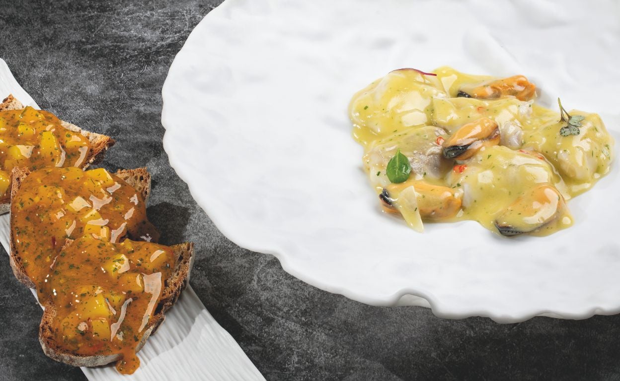 'Kokotxas' de bacalao con salsa oxidada