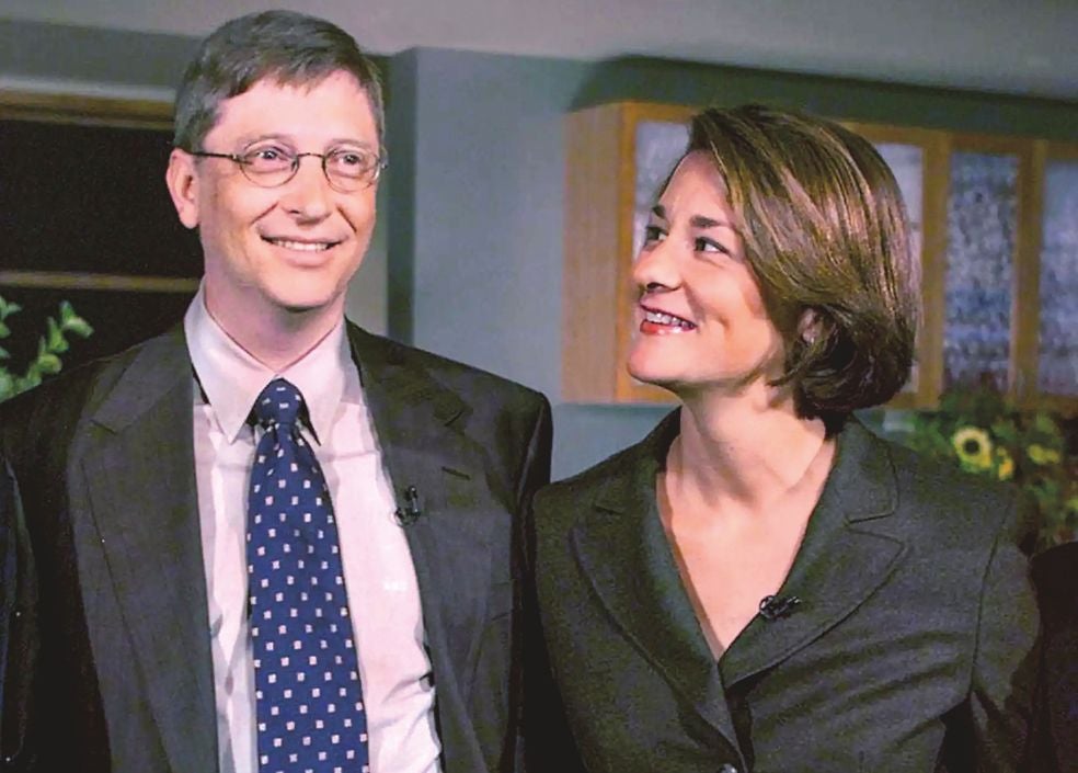 Melinda y Bill, en los años en que se conocieron en Microsoft.