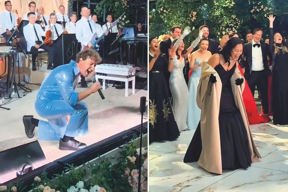 Priscilla fue objeto de burlas cuando pillaron a Mark mirando el escote de Lauren Sanchez, la mujer de Bezos, en la toma de posesión de Trump. Desde entonces sus apariciones son más vistosas. En su fiesta de 40 cumpleaños, en febrero, lució tres vestidos distintos, bailó y gritó cuando Mark imitó al cantante Benson Boone.