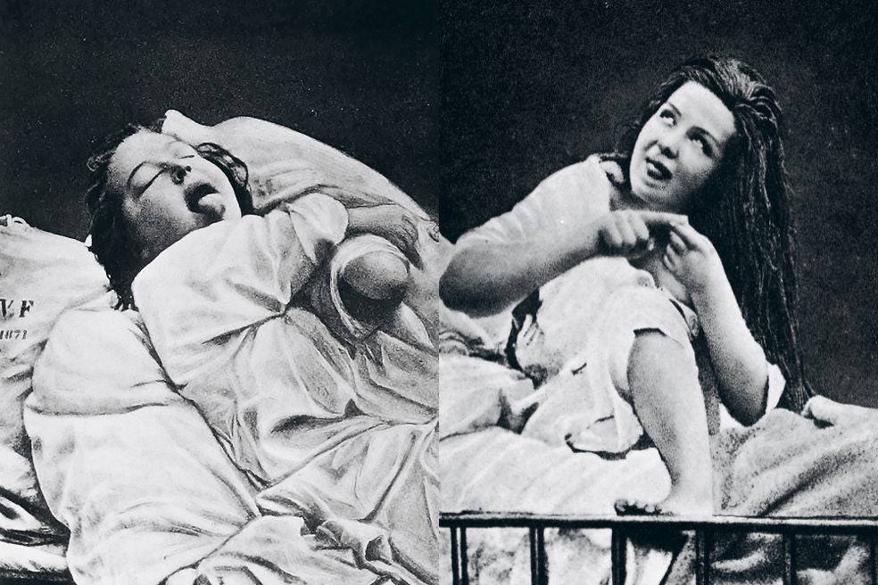 Jean-Martin Charcot tomó estas imágenes en el siglo XIX. Famoso neurólogo por sus estudios sobre la histeria, convirtió un hospital de París, con más de cinco mil mujeres —entre ellas, pobres, epilépticas, prostitutas y alcohólicas—, en su laboratorio.