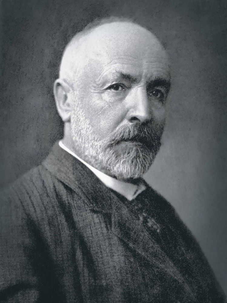 Georg Cantor, el matemático que explicó el infinito. El símbolo con el que se lo representa, fue creado en 1655 por John Wallis, un clérigo anglicano. No explicó el porqué de esa forma, pero se especula con que, hombre de fe, cogió el número de la eternidad cristiana y lo tumbó para que no se confundiera con el 8.
