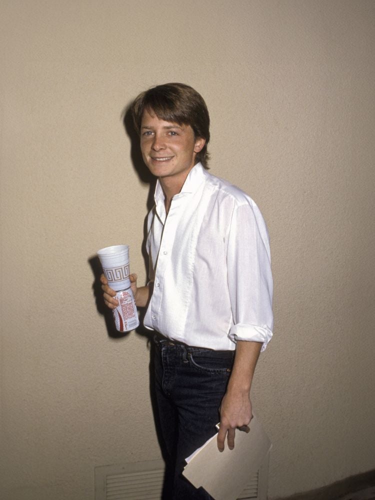Michael J. Fox en los años 80, cuando se incorporó a Regreso al futuro 'de rebote'. La productora había empezado el filme con otro actor.