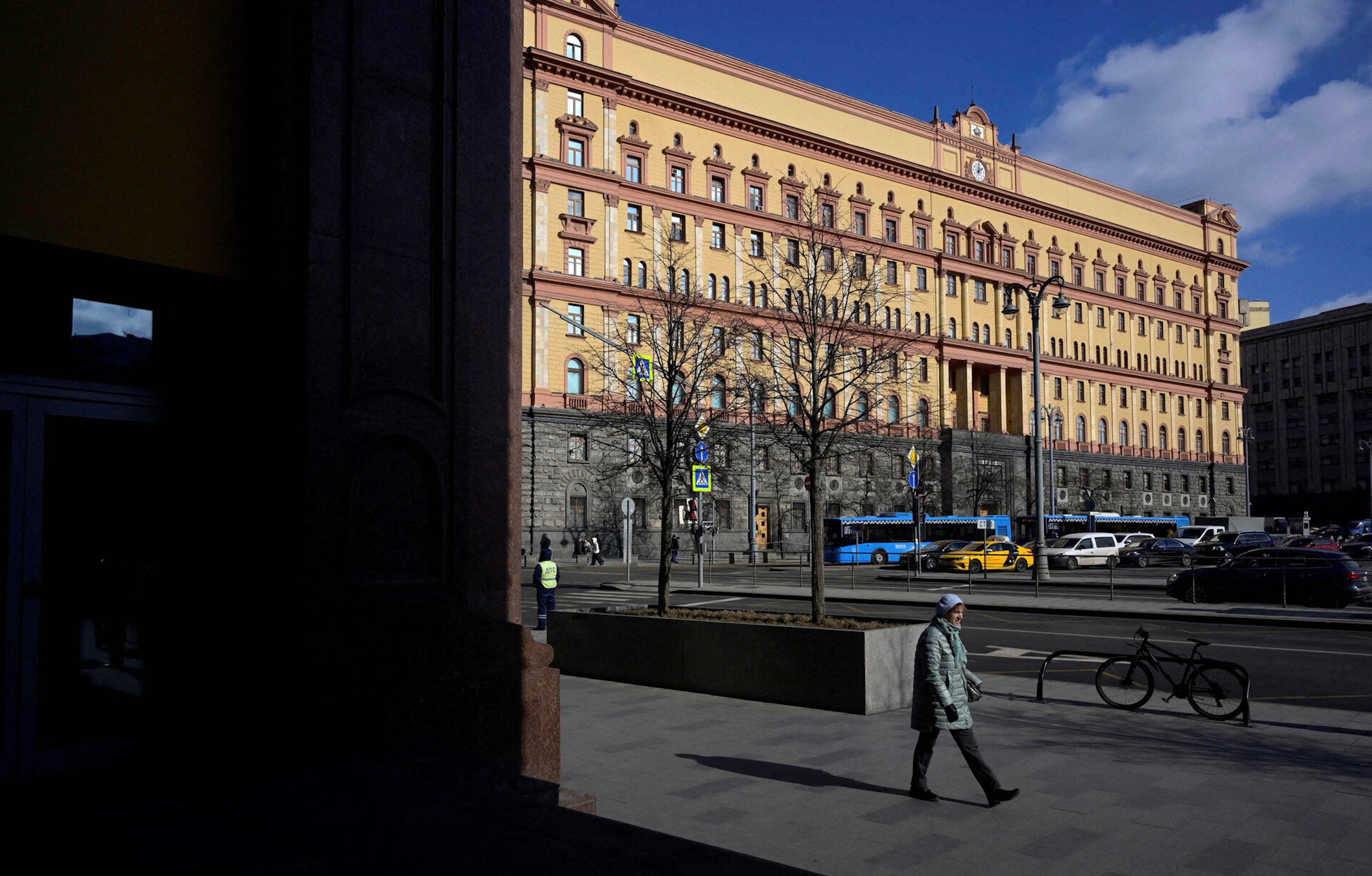 La sede en Moscú del servicio de inteligencia del FSB. Ya fue en su día la sede de la KGB, la agencia de inteligencia de la Unión Soviética.